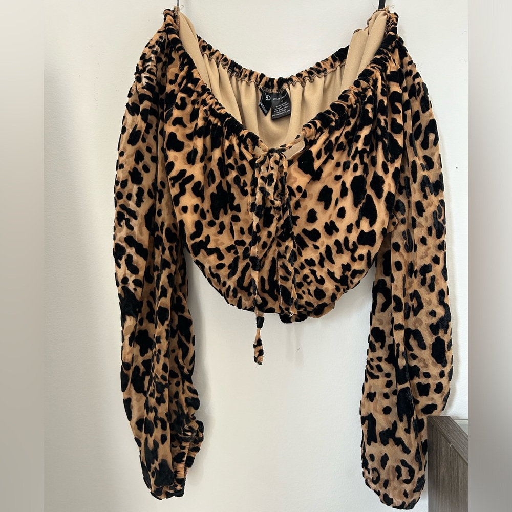 Windsor Cheetah Print Crop Top.